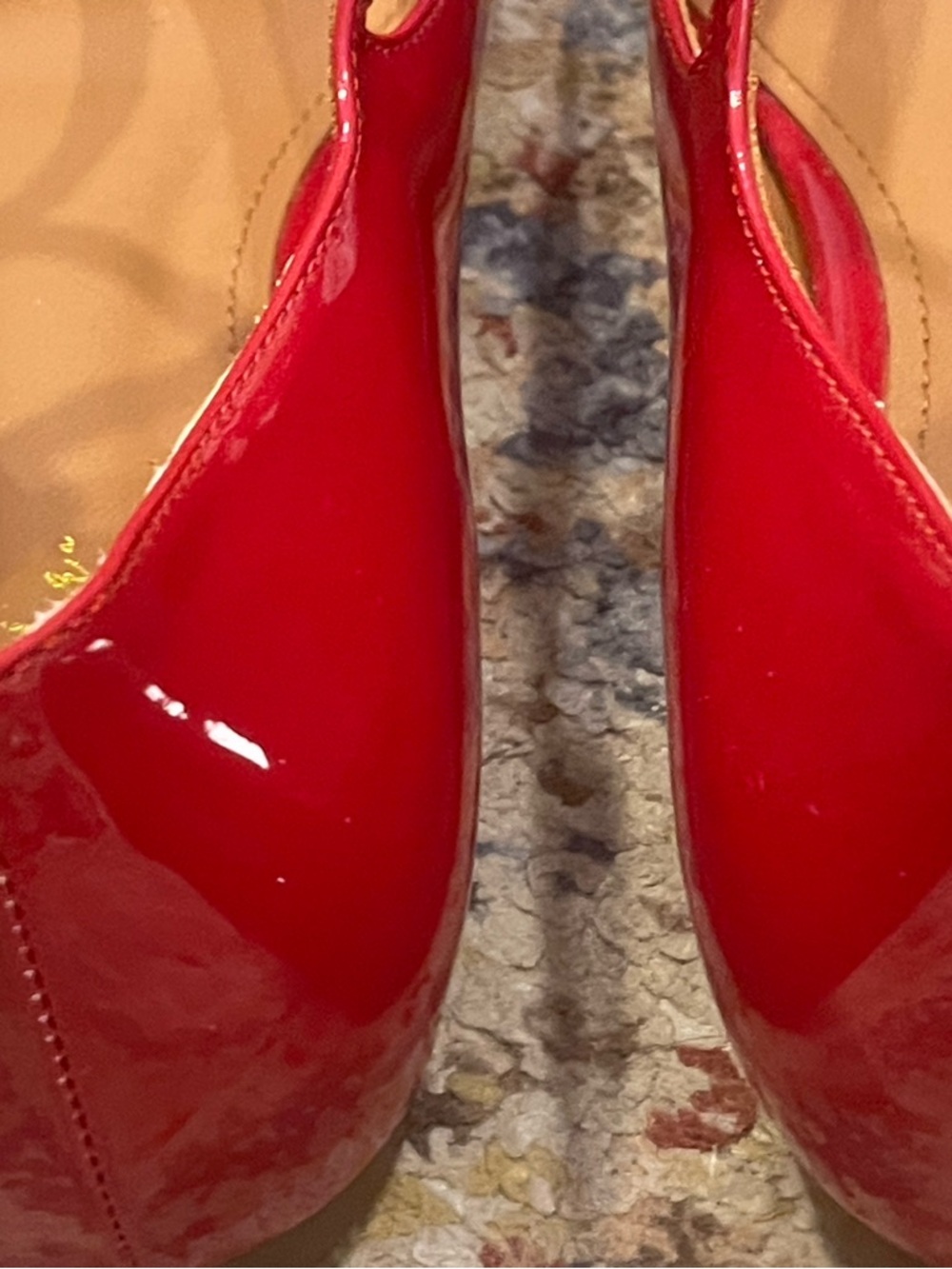 Arcopedico Red Patent T-Strap Flats with Ankle Buckle - Picture 6 of 8